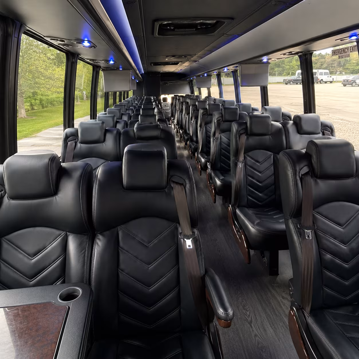 surprise 25 passenger minibus inside