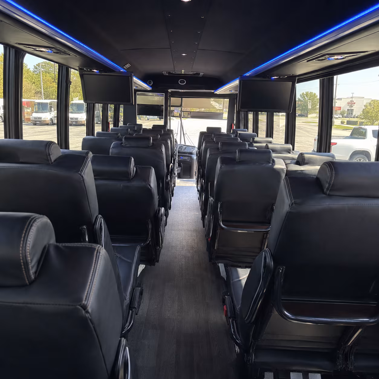 surprise 25 passenger minibus interior