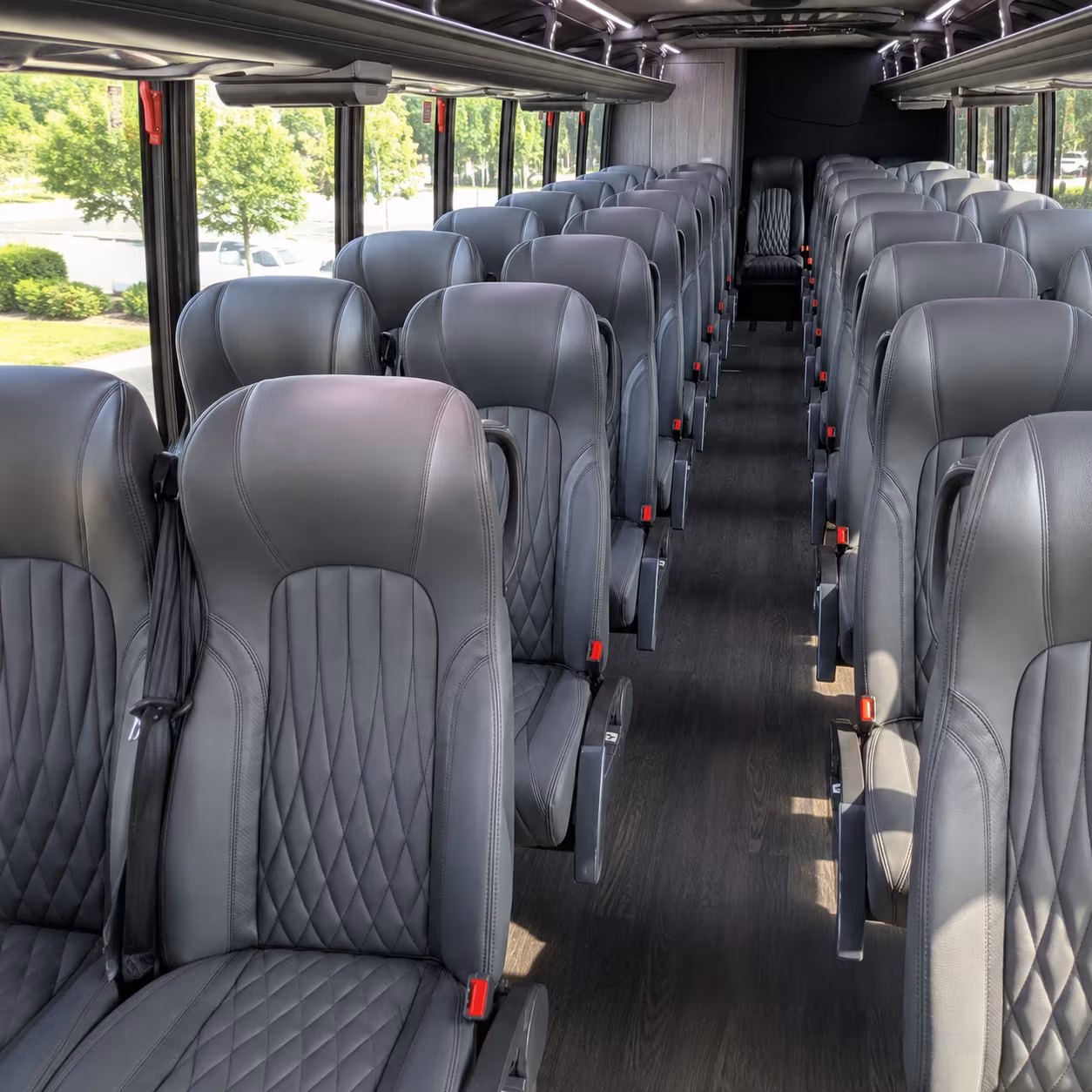 surprise 28 passenger minibus inside
