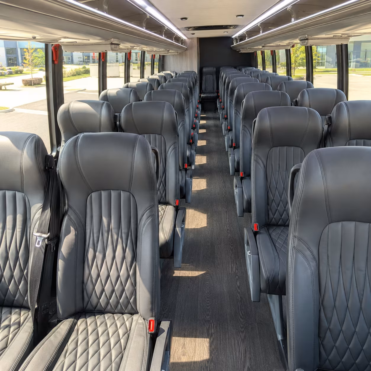 surprise 28 passenger minibus interior