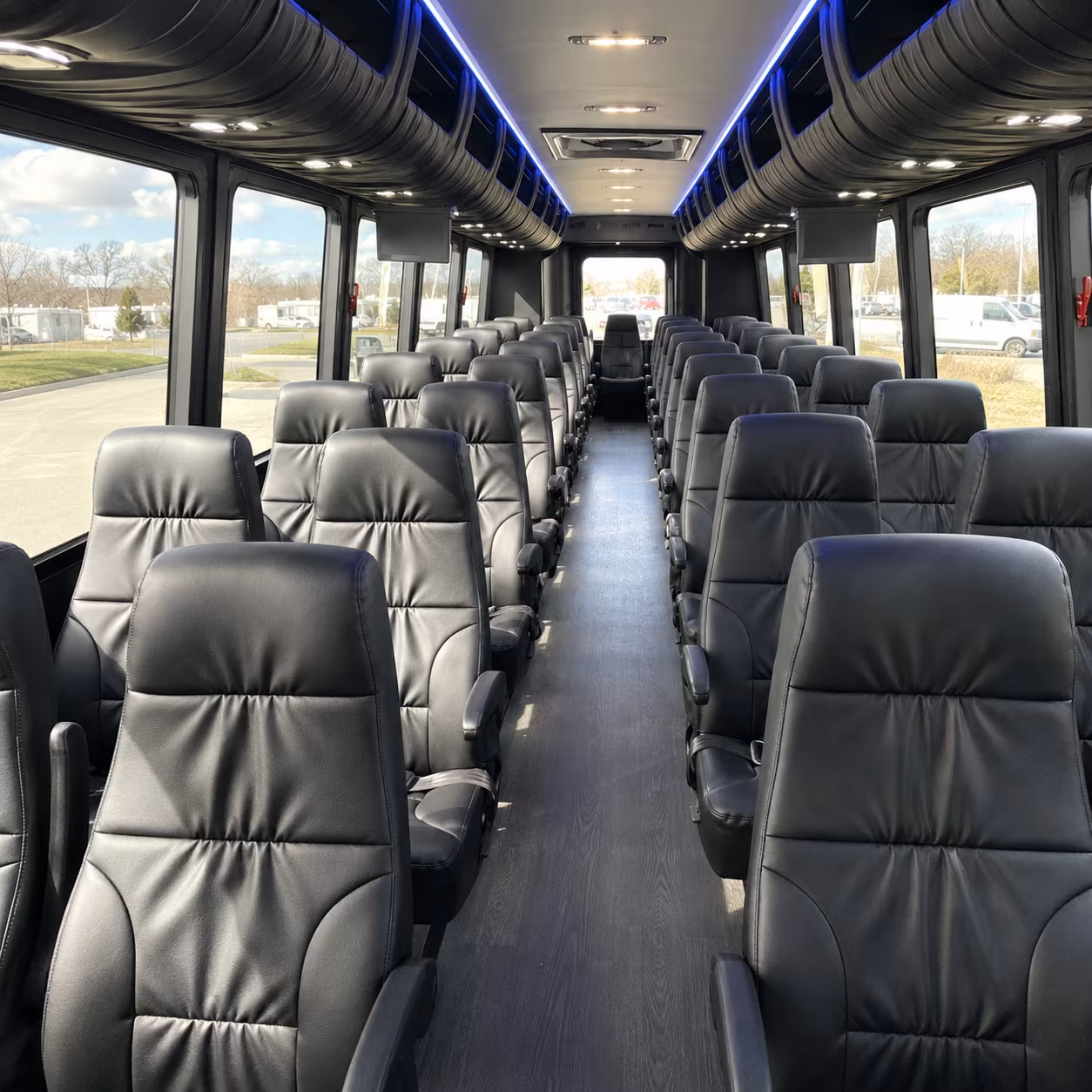 surprise 30 passenger minibus inside