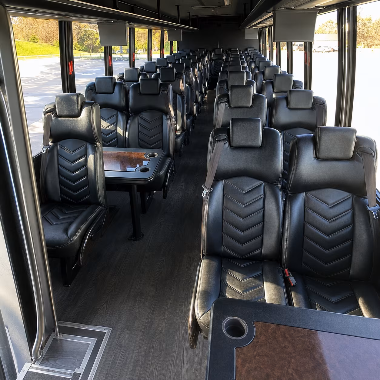 surprise 35 passenger minibus inside