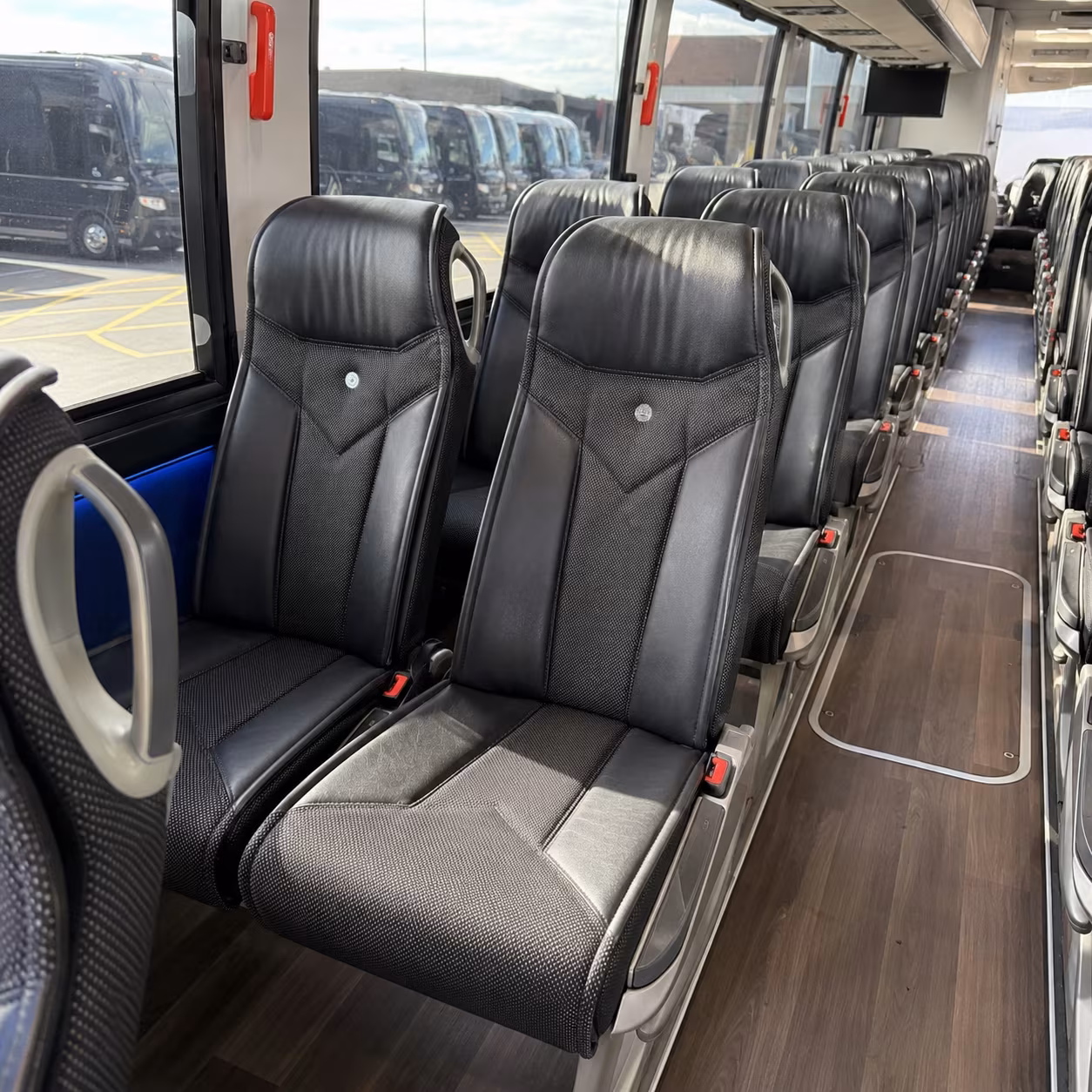surprise 40 passenger charter bus interior