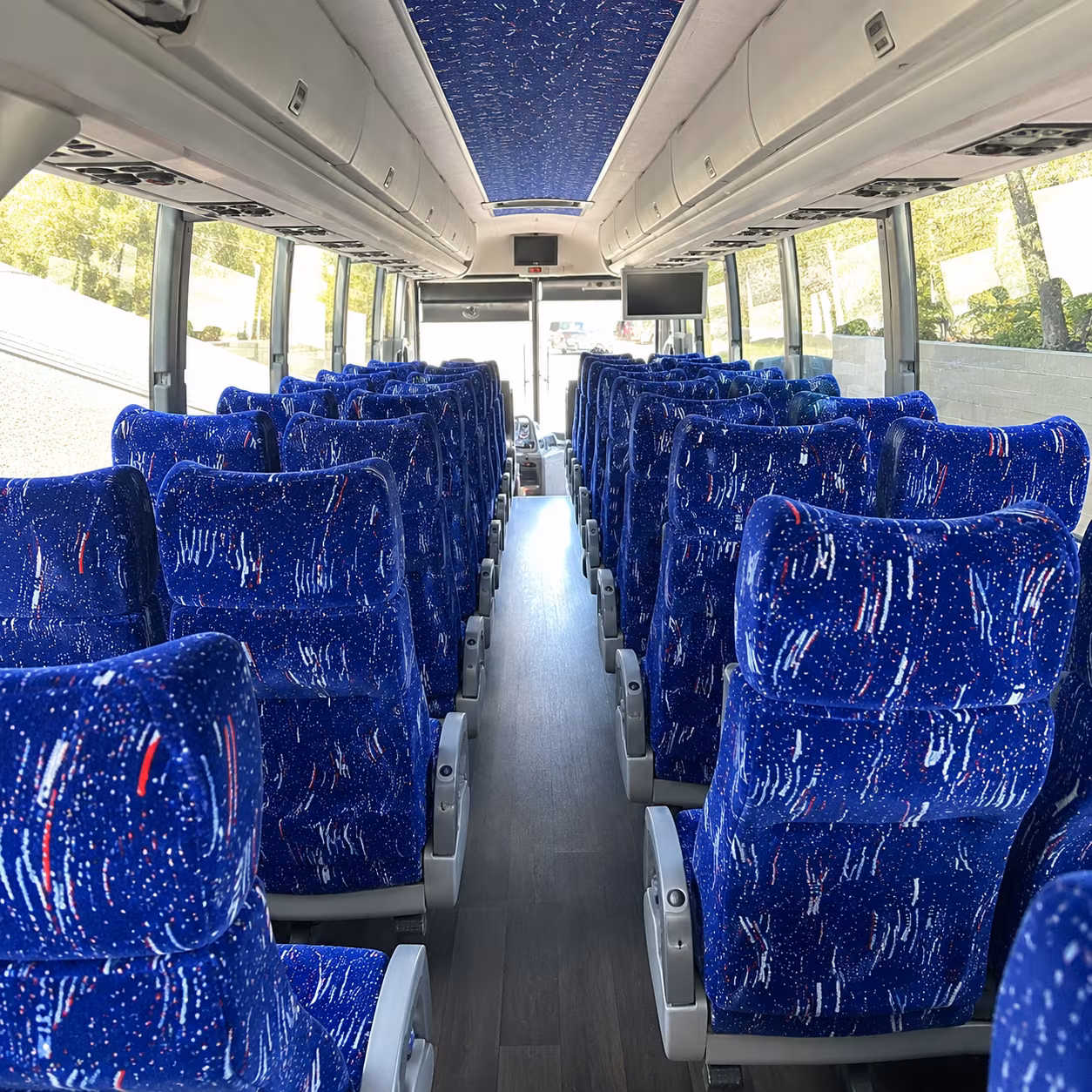 surprise 50 passenger charter bus interior