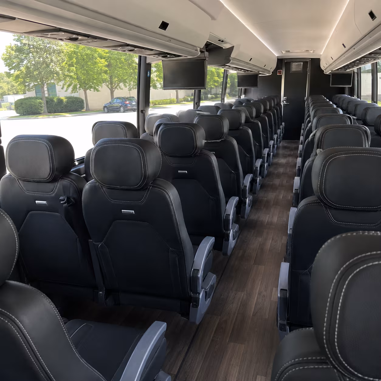 surprise 56 passenger charter bus interior