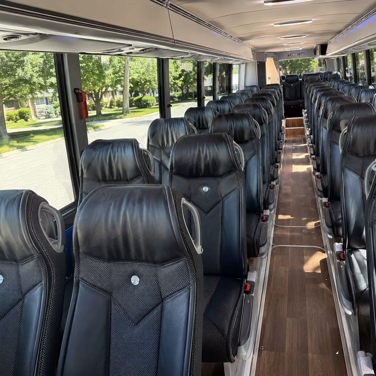 surprise charter bus interior