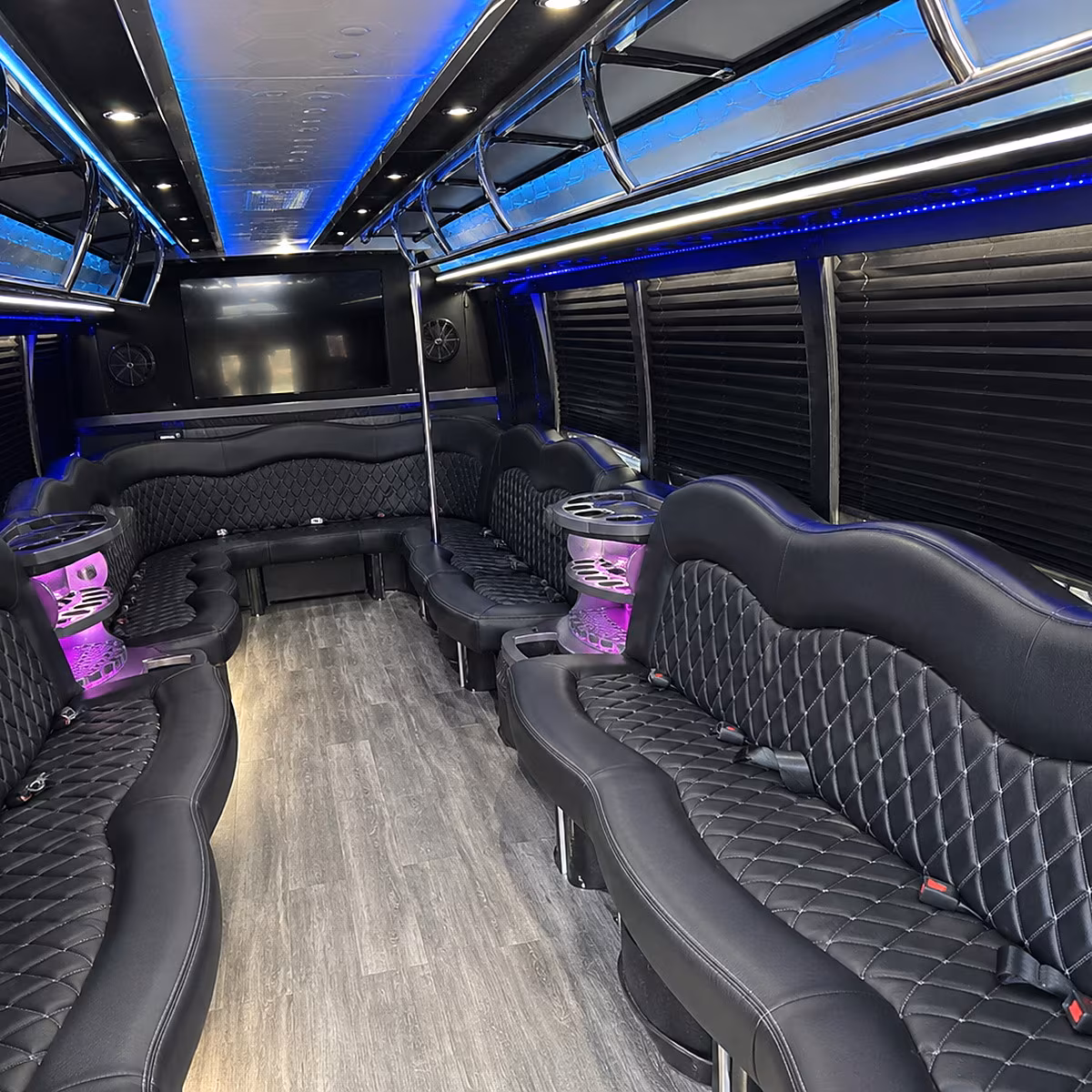 surprise party bus inside