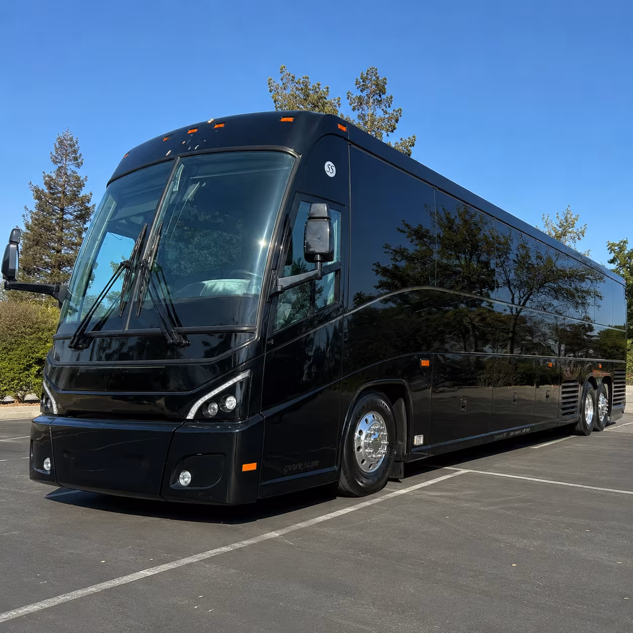 surprise wedding charter bus rental